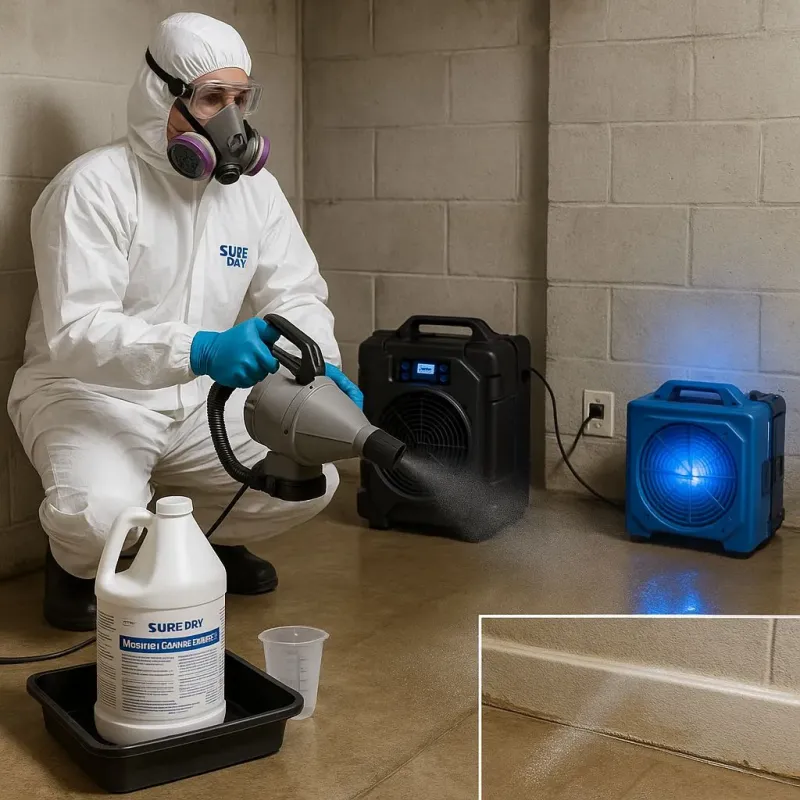 Sanitization and Odor Removal process in Hanson, MA