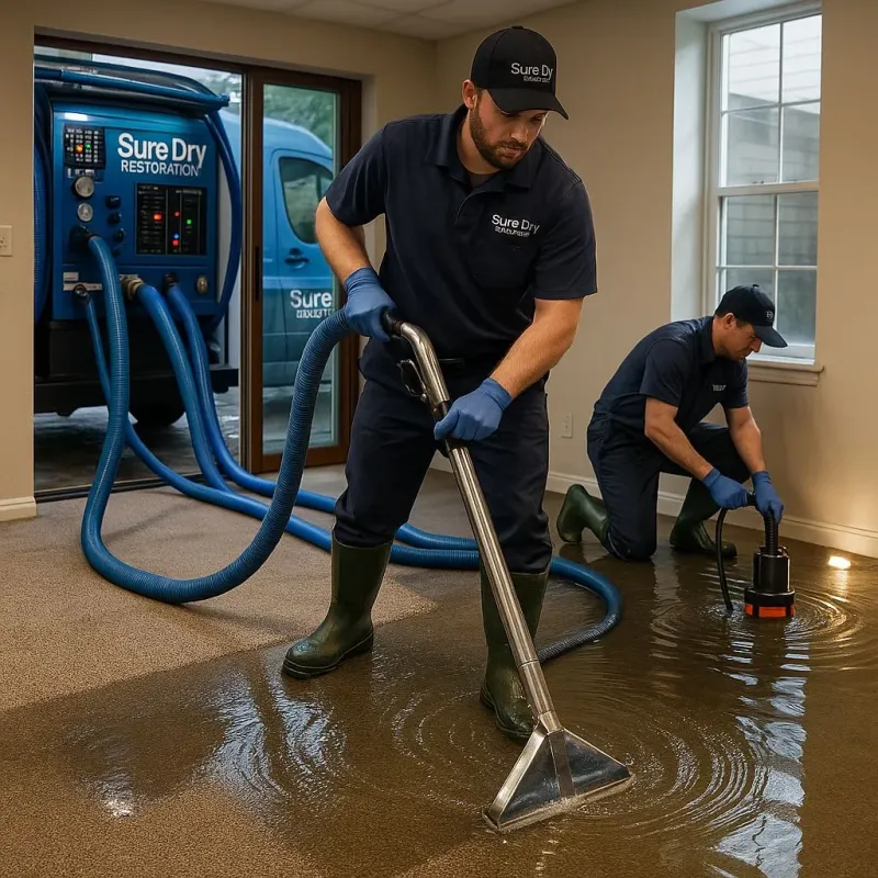Water Extraction and Removal process in Hanson, MA
